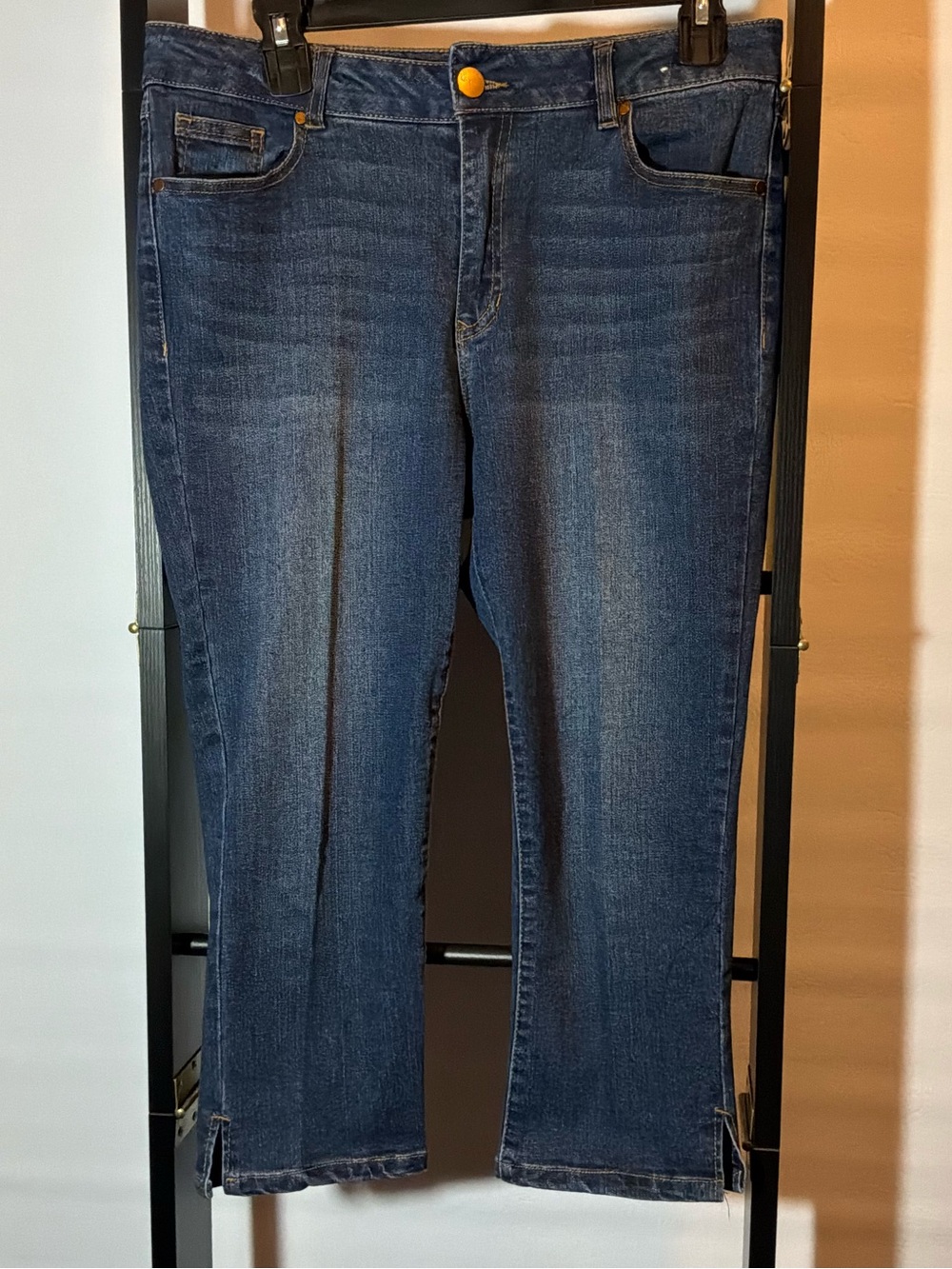 d. jeans Dark Blue Cropped Stretch Jeans